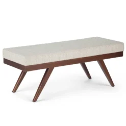48" Nadine Mid Century Ottoman Bench Faux Air Leather - Wyndenhall -DreamNest Store GUEST ccf01b1a b938 490c bed0 24f97ac58c87