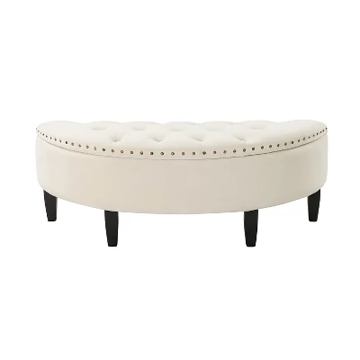 Caspar Storage Bench With Solid Wood Legs | ARTFUL LIVING DESIGN 4 Caspar Storage Bench With Solid Wood Legs | ARTFUL LIVING DESIGN - Image 4