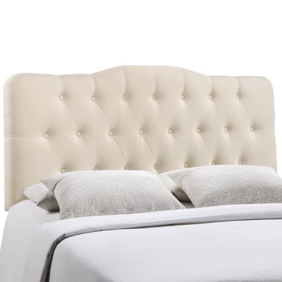 Annabel Full Upholstered Fabric Headboard Ivory - Modway 1 Annabel Full Upholstered Fabric Headboard Ivory - Modway