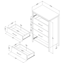 Munich Vertical Dresser Weathered Oak - South Shore -DreamNest Store GUEST cdc6e567 597f 4212 aa1b a55a49d6646b