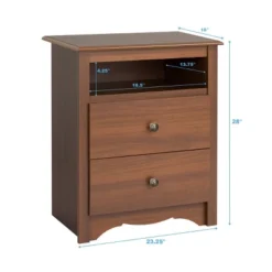 Prepac Open Shelf Nightstand Cherry - Monterey 10 Prepac Open Shelf Nightstand Cherry - Monterey -DreamNest Store GUEST cdeed28d b6cb 4f17 810b 371df368014c