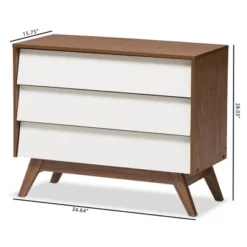 Hildon Mid-Century Modern Wood 3 Drawer Storage Chest Brown - Baxton Studio 9 Hildon Mid-Century Modern Wood 3 Drawer Storage Chest Brown - Baxton Studio -DreamNest Store GUEST ce314839 7be1 4890 ae09 e3896f53fabb