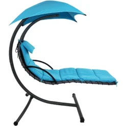 Sunnydaze Decor Sunnydaze Outdoor Hanging Chaise Floating Lounge Chair With Canopy Umbrella And Arc Stand 17 Sunnydaze Decor Sunnydaze Outdoor Hanging Chaise Floating Lounge Chair With Canopy Umbrella And Arc Stand -DreamNest Store GUEST ceec9020 0024 40cf a1ea d811e4c36e6c