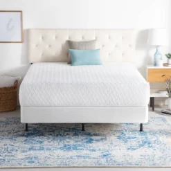 Adjustable Metal Bed Frame With Center Support & Glides - Brookside