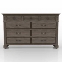 Pennings 9 Drawer Dresser With Mirror Gray - HOMES: Inside + Out -DreamNest Store GUEST cfd4b074 7012 4274 a748 5edd201576d3