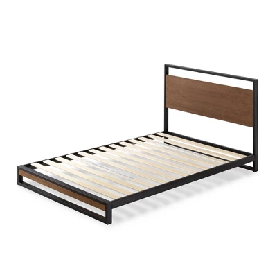 Suzanne Platform Bed With Headboard Black - Zinus 5 Suzanne Platform Bed With Headboard Black - Zinus - Image 5