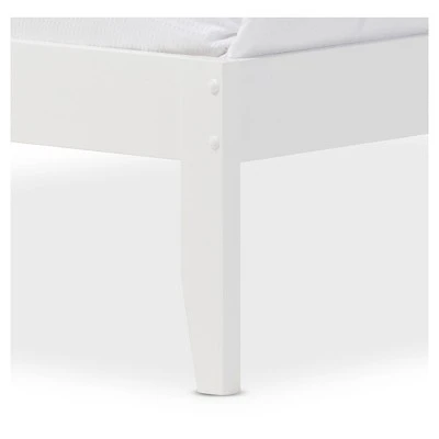 Celine Modern And Contemporary Geometric Pattern Solid Wood Platform Bed - Full - Baxton Studio 2 Celine Modern And Contemporary Geometric Pattern Solid Wood Platform Bed - Full - Baxton Studio - Image 2