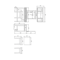 Garbo Vanity Set Cream - Linon -DreamNest Store GUEST d008cd3b 673b 4492 a80b 412f2c0c879d
