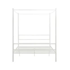 Kora Metal Canopy Bed In Full White - DHP -DreamNest Store GUEST d05e5dd3 ffd1 443a 8ea6 a18e7ae2947f