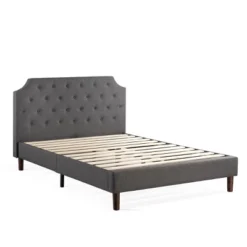 Mavn Upholstered Platform Bed, Modern Tufted Headboard Dark Gray - Mellow -DreamNest Store GUEST d0724d4a 6f47 426e 9c79 ee0025216e6e
