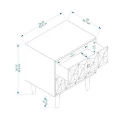 2 Drawer Geo Textured Nightstand - Linon 30 2 Drawer Geo Textured Nightstand - Linon -DreamNest Store GUEST d0ecac67 38a2 473d 9513 8a38e78a50ea