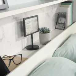 Full/Queen Hudson Court Headboard With Storage Pearl Oak - Sauder -DreamNest Store GUEST d128dfa5 c4a2 4a3a 80f2 0ad71a839d82