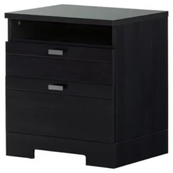 Reevo Nightstand With Drawers And Cord Catcher - South Shore 19 Reevo Nightstand With Drawers And Cord Catcher - South Shore -DreamNest Store GUEST d2da614a 2002 4a57 8fc7 eb59a144dfe7