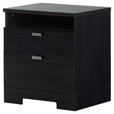 Reevo Nightstand With Drawers And Cord Catcher - South Shore 10 Reevo Nightstand With Drawers And Cord Catcher - South Shore - Image 10