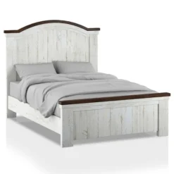 3pc Willow Rustic Bedroom Set With 2 Nightstands Distressed White/Walnut - HOMES: Inside + Out -DreamNest Store GUEST d2e37873 f63c 47c8 9f67 478c10c1c3ce