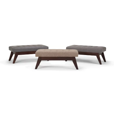 40" Tierney Mid-Century Tufted Ottoman Bench - WyndenHall 4 40" Tierney Mid-Century Tufted Ottoman Bench - WyndenHall - Image 4