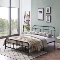Queen Berthoud Industrial Iron Bed - Christopher Knight Home