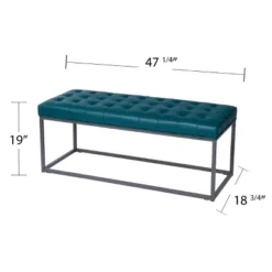 Perscon Upholstered Hallway Bench Blue - Aiden Lane 13 Perscon Upholstered Hallway Bench Blue - Aiden Lane -DreamNest Store GUEST d494d379 768b 4d99 930f f222fdf13e48