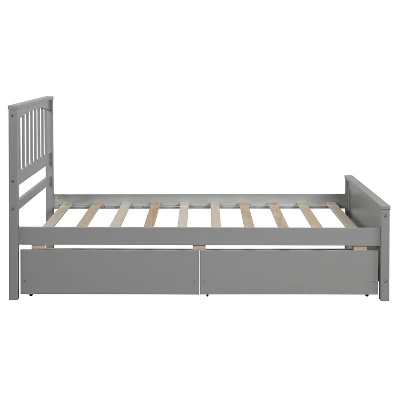 Twin Size Platform Bed Frame With Two Drawers-ModernLuxe 4 Twin Size Platform Bed Frame With Two Drawers-ModernLuxe - Image 4