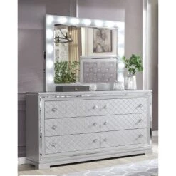 6pc Tenaya Bedroom Set Silver/Gray - HOMES: Inside + Out -DreamNest Store GUEST d5658523 ad0c 4c96 8433 5d817427b8c3 1