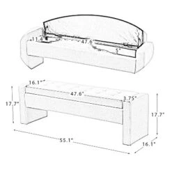 Jaime 55.1" Wide Storage Bench | ARTFUL LIVING DESIGN 21 Jaime 55.1" Wide Storage Bench | ARTFUL LIVING DESIGN -DreamNest Store GUEST d6020fb7 e7b8 495f be81 0bb9ae051019