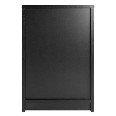 Squamish Nightstand With 1 Drawer - Black - Winsome 4 Squamish Nightstand With 1 Drawer - Black - Winsome - Image 4