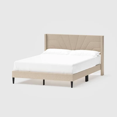 Queen Lindon Chevron Upholstered Bed In A Box - RST Brands 9 Queen Lindon Chevron Upholstered Bed In A Box - RST Brands - Image 9
