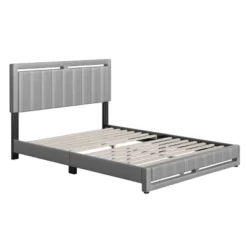 Sloan Vertical Stitched Upholstered Platform Bed - Eco Dream