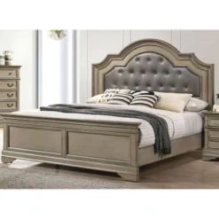3pc Kritan Bed With 2 Nightstands Antique Warm Gray - HOMES: Inside + Out -DreamNest Store GUEST d91217ff a8b4 4ff9 8188 101cc9fdd006