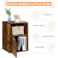 Costway Set Of 2 Nightstands Side End Table Storage Cabinet Shelf Living Room Brown 14 Costway Set Of 2 Nightstands Side End Table Storage Cabinet Shelf Living Room Brown -DreamNest Store GUEST d91babfa 8b1a 4439 984a a22f71e6d5d4