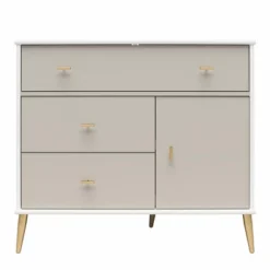 Little Seeds Valentina Asymmetrical 3 Drawer / 1 Door Convertible Dresser -DreamNest Store GUEST d9e158f2 a6d3 46b5 bf55 ecdd5875a06c