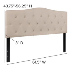 Emma And Oliver Arched Button Tufted Upholstered Headboard -DreamNest Store GUEST d9f2fde5 795f 4a33 88e7 4926fc162a7b