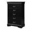31" Louis Philippe Chest Black - Acme Furniture