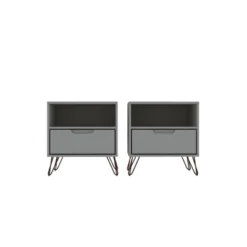 Set Of 2 Rockefeller 1 Drawer Nightstands - Manhattan Comfort 30 Set Of 2 Rockefeller 1 Drawer Nightstands - Manhattan Comfort -DreamNest Store GUEST dac6dd8f ebbf 402d 9739 337f36c66a06
