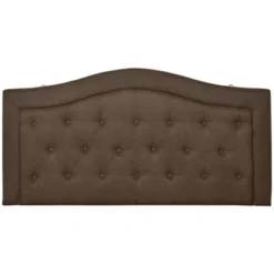 HOMCOM Upholstered Headboard, Button Tufted Bedhead Board, Home Bedroom Decoration For Full-Sized Beds, Brown -DreamNest Store GUEST db24e9eb 0688 483d 8fc4 8a2af153a058