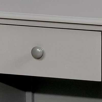 1 Drawer Transitional Wooden Nightstand With Open Compartment Gray - Benzara 2 1 Drawer Transitional Wooden Nightstand With Open Compartment Gray - Benzara - Image 2