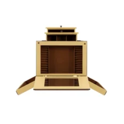 Beatrice Antique Parchment Hand Painted Jewelry Armoire - Powell Company -DreamNest Store GUEST db650748 e51f 4e23 82f0 144fb9ee2b2f