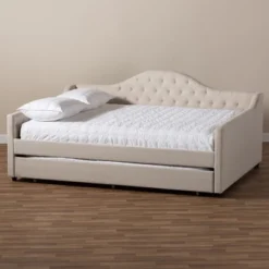 Eliza Daybed With Trundle - Baxton Studio -DreamNest Store GUEST dbc5d1ab d8ac 4ac2 88d8 dc4b4840773d