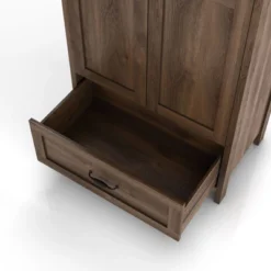 Nurembo 1 Drawer Wardrobe Closet Distressed Walnut - HOMES: Inside + Out 21 Nurembo 1 Drawer Wardrobe Closet Distressed Walnut - HOMES: Inside + Out -DreamNest Store GUEST dc241beb 6b05 41c4 b4d2 caa8c377d34b