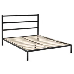 Costway Twin/Full Metal Bed Platform Frame Heavy Duty Mattress Foundation W/Headboard -DreamNest Store GUEST dcef5771 0205 4584 8f50 e6a3cfa5f48a