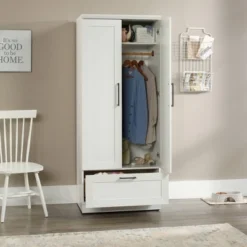 Homeplus Wardrobe Soft White - Sauder -DreamNest Store GUEST dd1aa682 b070 4236 b3aa ab96df781329