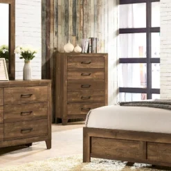 3pc Queen Quail Transitional Bedroom Set Rustic Light Walnut - HOMES: Inside + Out 13 3pc Queen Quail Transitional Bedroom Set Rustic Light Walnut - HOMES: Inside + Out -DreamNest Store GUEST ddb302f7 9536 45e3 9467 03da7e64faba