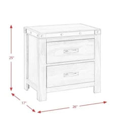 2 Drawer Montauk Nightstand Gray - Picket House Furnishings -DreamNest Store GUEST de3722cc 48e9 4fa8 ae28 4eb4dd8ac840