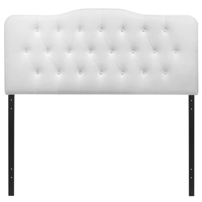 Annabel Full Upholstered Vinyl Headboard White - Modway 3 Annabel Full Upholstered Vinyl Headboard White - Modway - Image 3