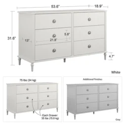 Little Seeds Rowan Valley Arden 6 Drawer Kids Dresser -DreamNest Store GUEST dec29692 8ab4 4543 a1a1 6ec0959e2444