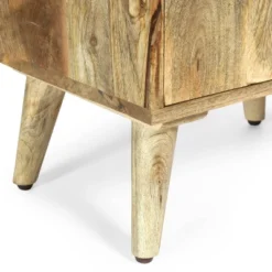 Lytle Boho Handcrafted Mango Wood Nightstand With Storage Natural - Christopher Knight Home -DreamNest Store GUEST df050bd1 6b9a 4bee 9091 7712275f4ce8