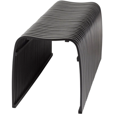 55 Downing Street Verana 42 1/2" Wide Black Finish Modern Bent Bamboo Wood Bench 4 55 Downing Street Verana 42 1/2" Wide Black Finish Modern Bent Bamboo Wood Bench - Image 4