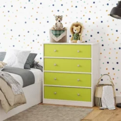 Elannie Avenue Tall Dresser With 4 Fabric Bins - Room & Joy -DreamNest Store GUEST e0f59f89 772a 4797 8fed 654069a7ebb7