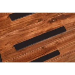 Handmade Dresser With Live Edge Design 4 Drawers Brown/Black - The Urban Port -DreamNest Store GUEST e1274e59 7972 44e6 aac6 95673e69e2ef