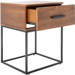 Marquise 1 Drawer Nighstand - Brown - Safavieh -DreamNest Store GUEST e18c7c25 6ab5 4390 a2d9 87a56c10fd5b